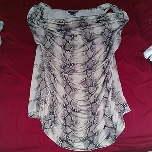 XOXO Snake Print Sleeveless Blouse XL